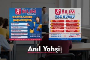 Süper Bilim Özel Öğretim Kursu İçin Hazırladığım Tanıtım Afişleri